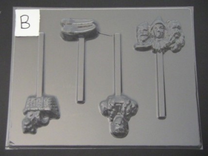 403sp Wizard of Oz Chocolate Candy Lollipop Mold FACTORY SECOND